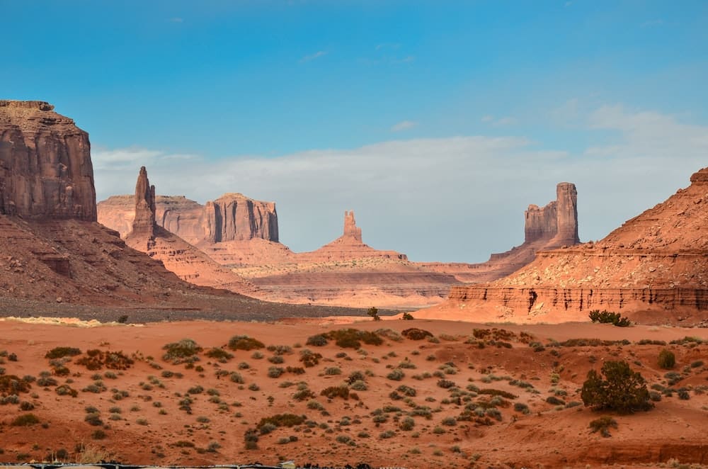 Desert land of Monument Valley